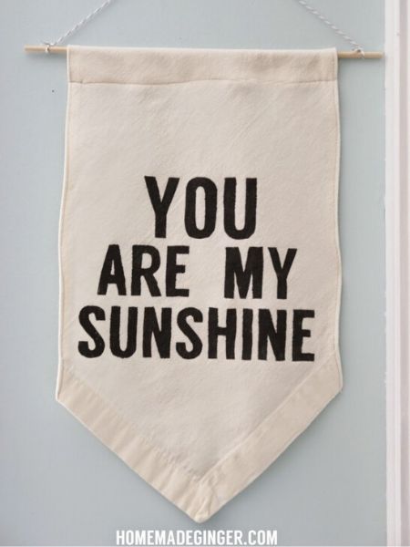 Banner with You Are My Sunshine Quote