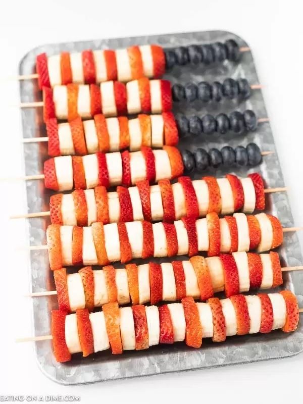 4th of July Fruit Kabobs