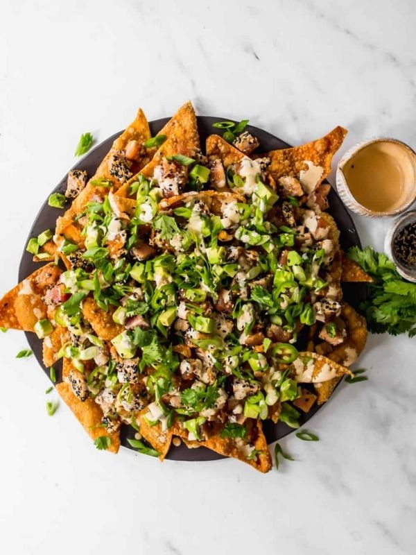 Ahi Tuna Poke Wonton Nachos Picture