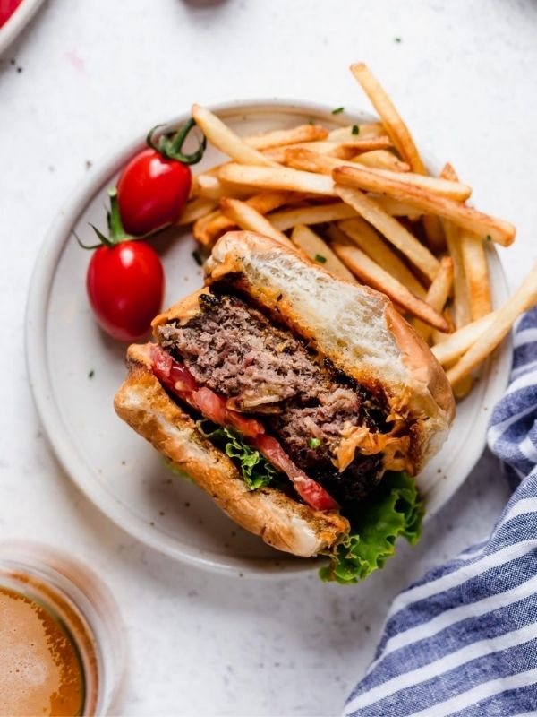 Bacon Cheddar Cheese Stuffed Burgers