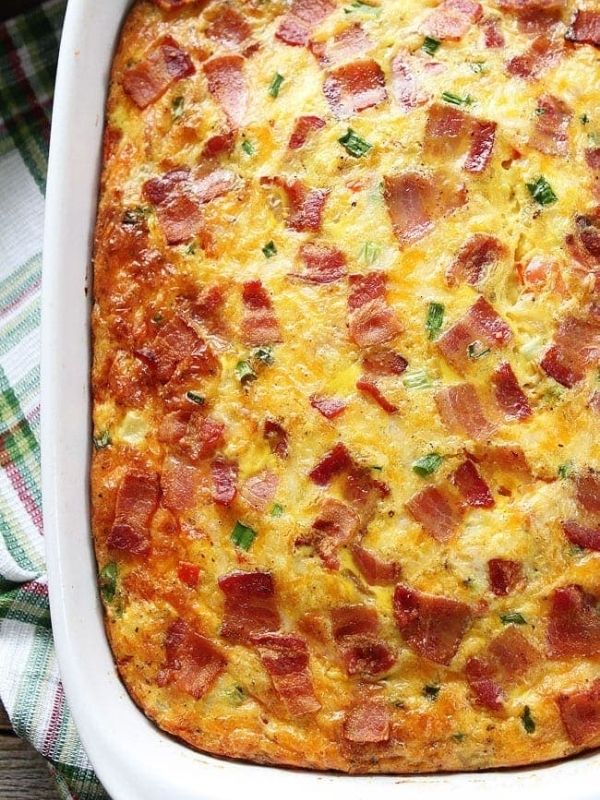 Bacon, Potato, and Egg Casserole