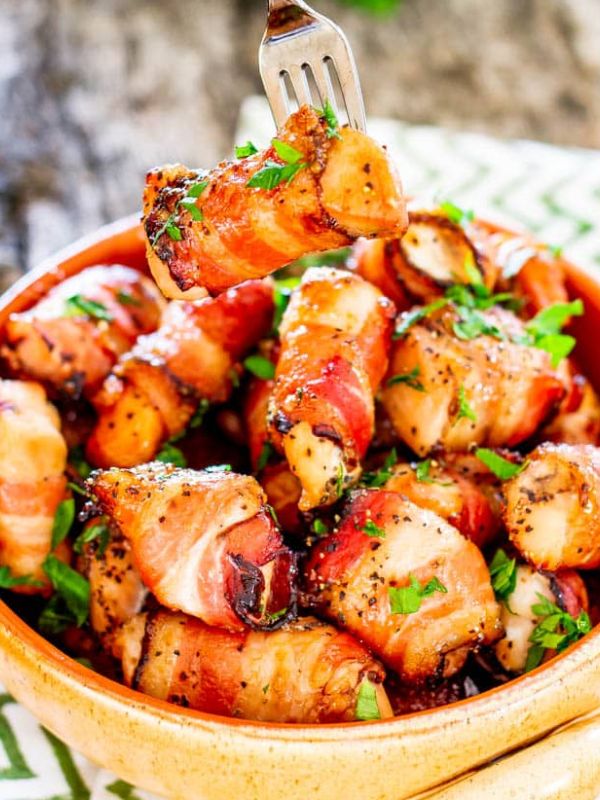 Bacon Wrapped Chicken Bites