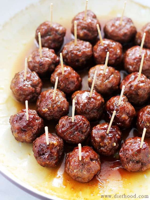 Brown Sugar Glazed Turkey Meatballs