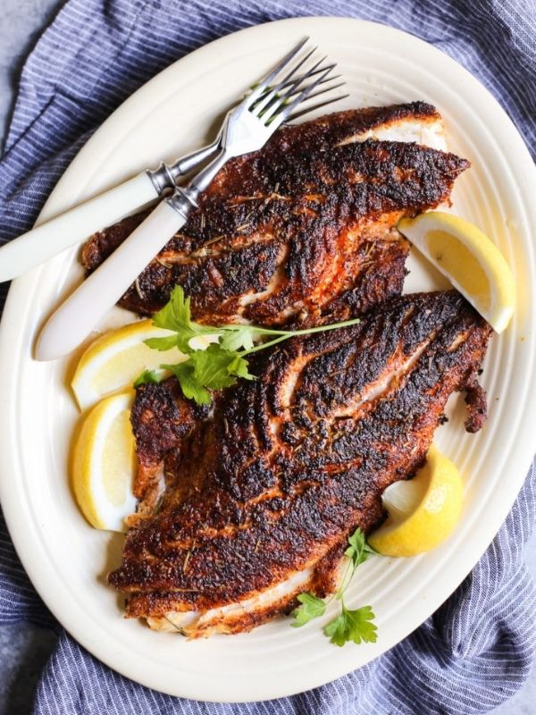 Cajun-inspired Blackened Red Snapper