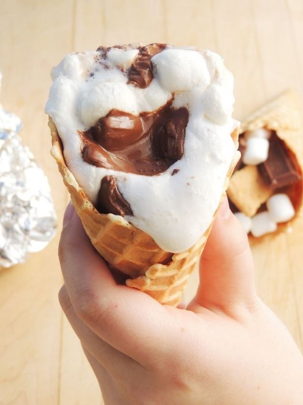 Campfire Cone S'more