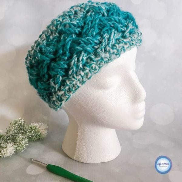 Celtic Winter Ear Warmer Crochet Pattern