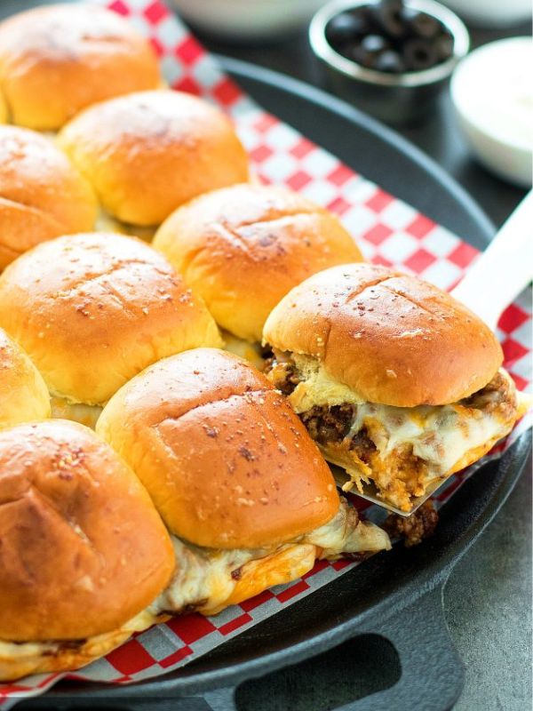 Cheesy Taco Sliders