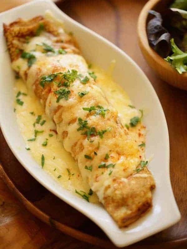 Chicken and Mushroom Crepe