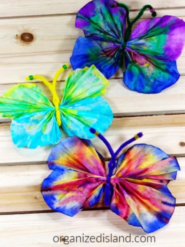 Coffee Filter Butterfly Crafts