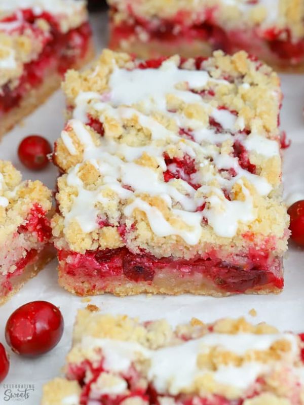 Cranberry Crumb Bars