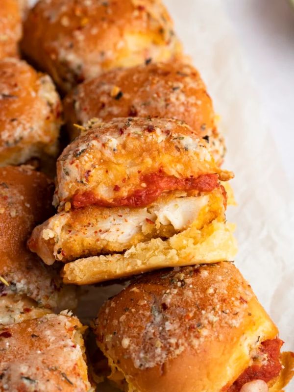 Crispy Chicken Parm Sliders