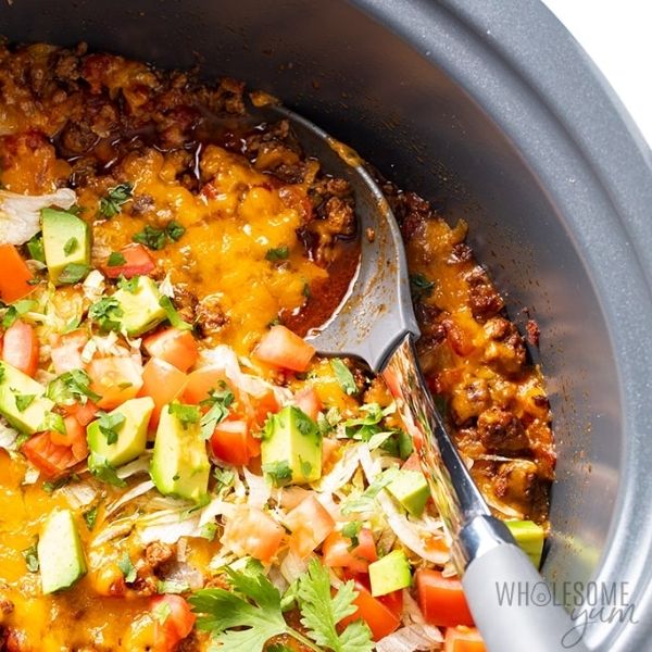 Crock Pot Low Carb Keto Taco Casserole