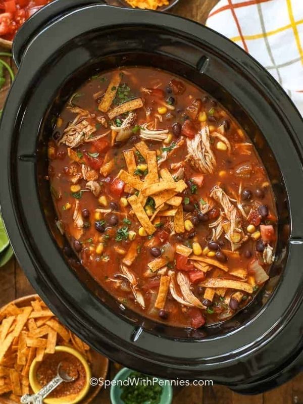 Crock Pot Tortilla Soup