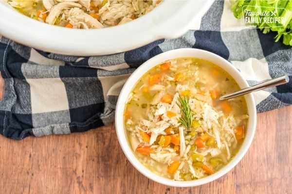 Crockpot Chicken & Rice Soup