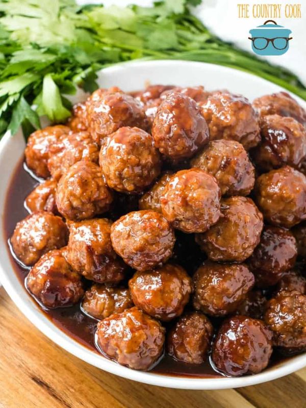 Crockpot Grape Jelly Meatballs