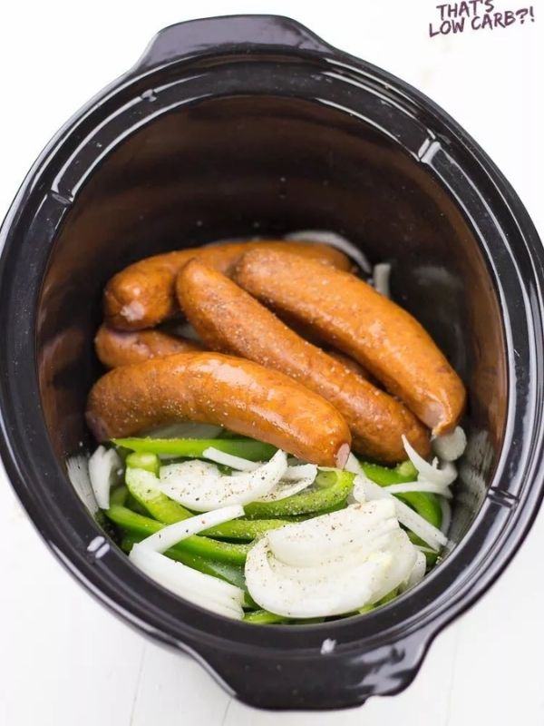 Crockpot Sausage and Peppers