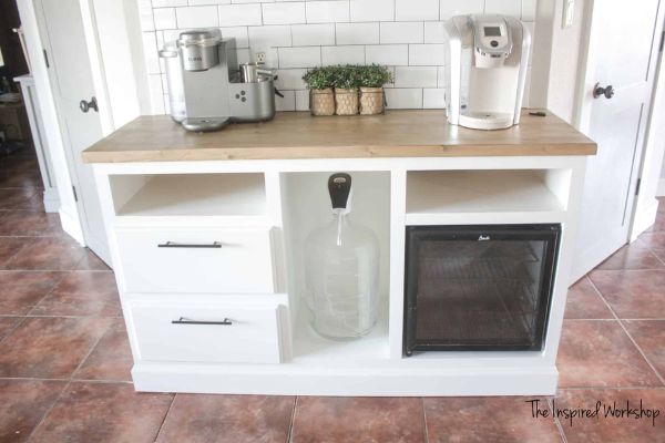 DIY Coffee Bar Cabinet