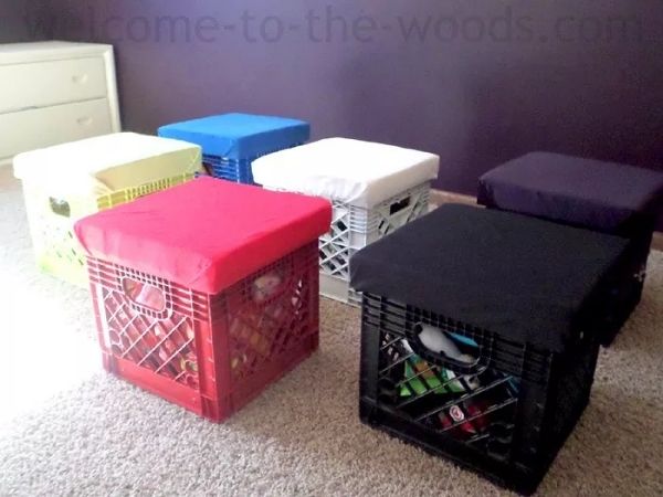 DIY Crate Stools