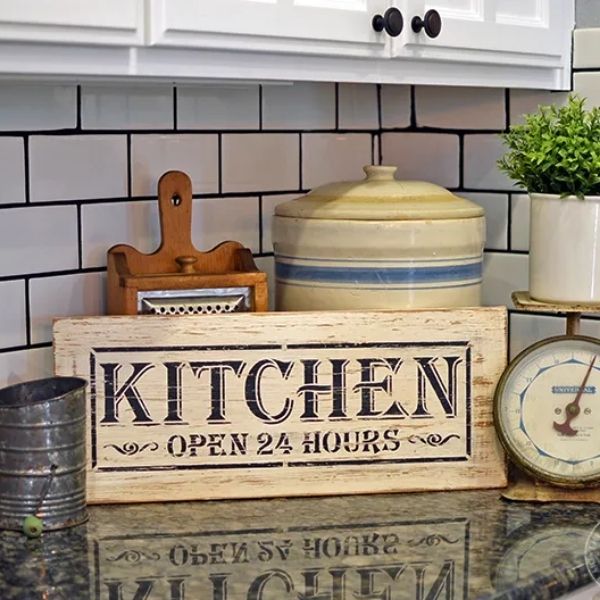 DIY Farmhouse Style Signs using Stencils