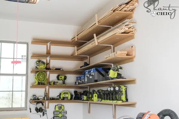 DIY Garage Shelves