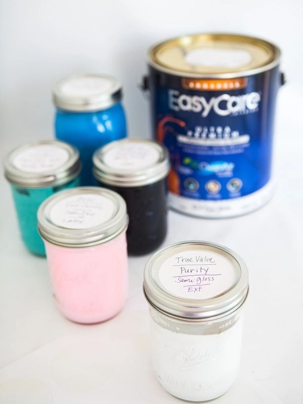 DIY Leftover Paint Storage