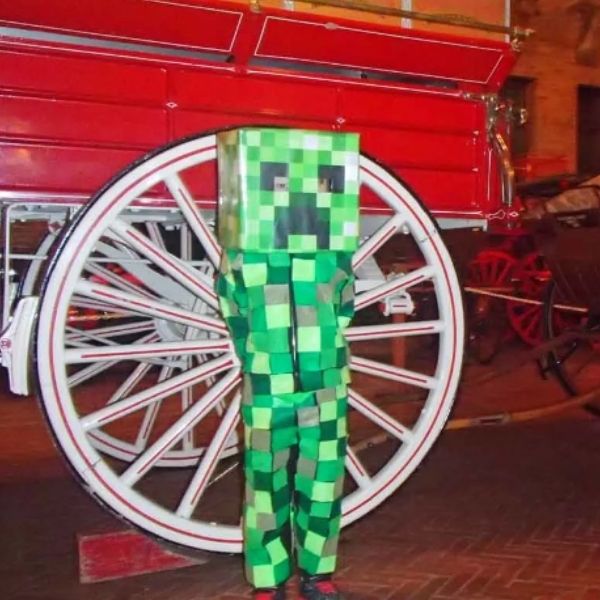 DIY Minecraft Creeper Costume