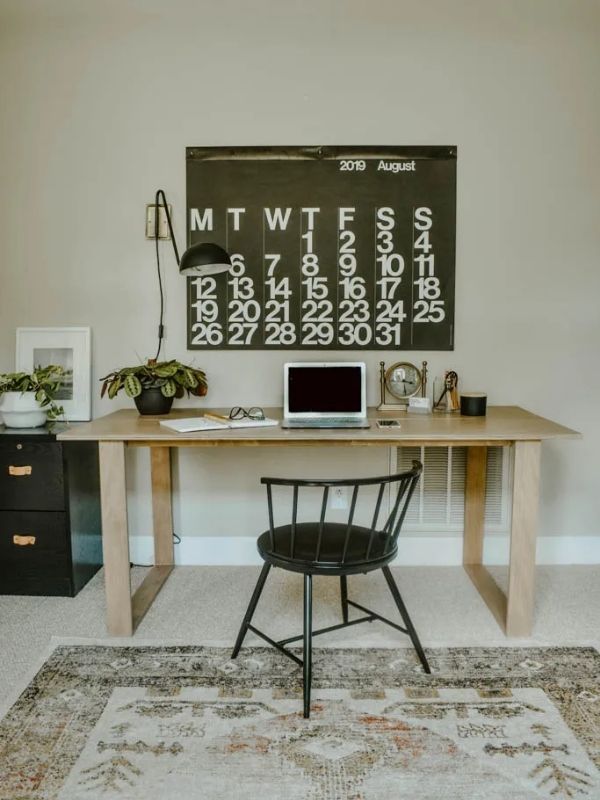 DIY Modern Wood Desk