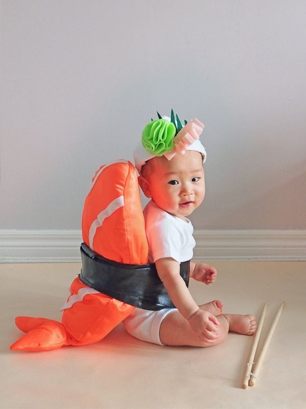 DIY Sushi Baby Halloween Costume