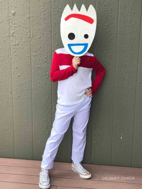 DIY Toy Story Inspired Forky Costume