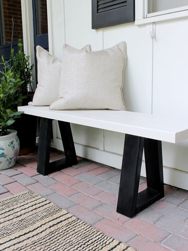 DIY West Elm Bench Knock-off