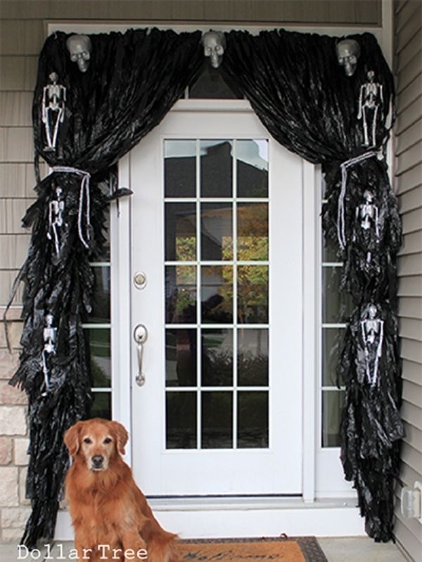 Dollar Tree Halloween Door Garland