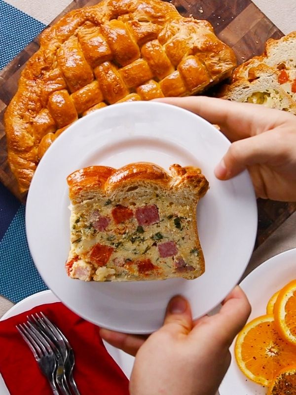 Easter Savory Pie (Pizza Rustica)