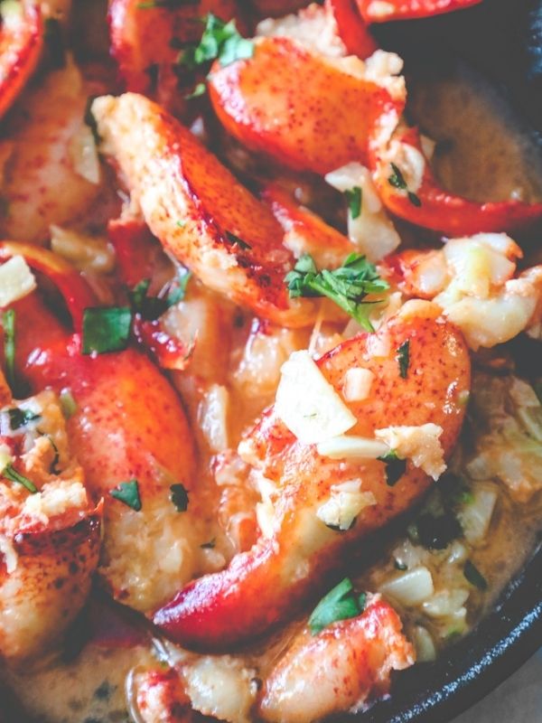 Easy Garlic Butter Lobster Skillet