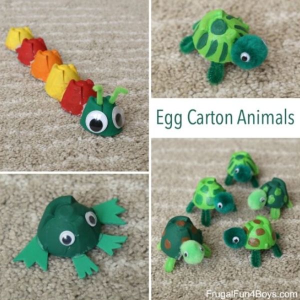 Egg Carton Animal Crafts