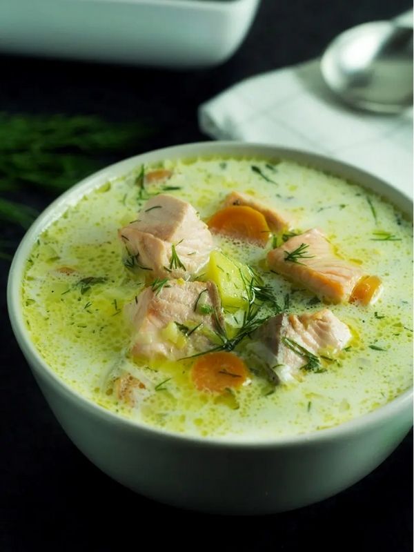 Finnish Salmon Soup - Lohikeitto