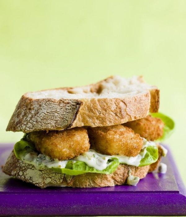 Fish Finger Doorstep Sandwich