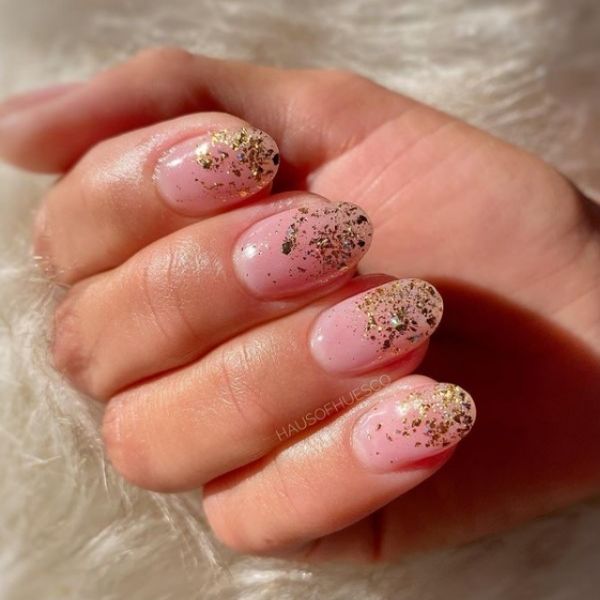 Glitter Round Nails