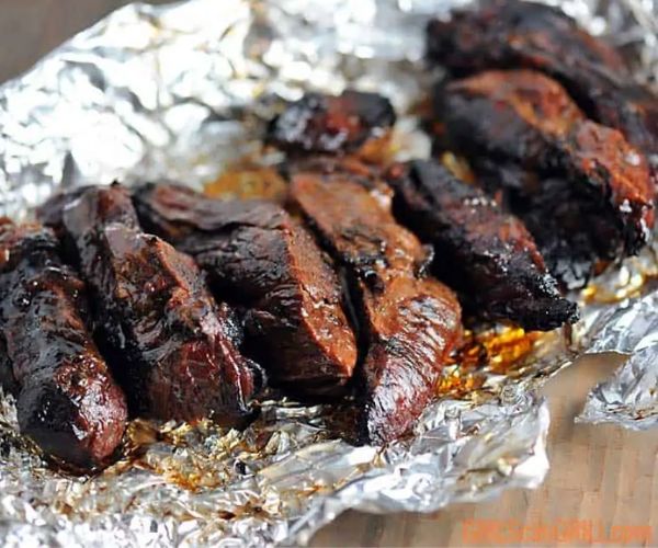 Grilled Juicy Boneless Beef Ribs