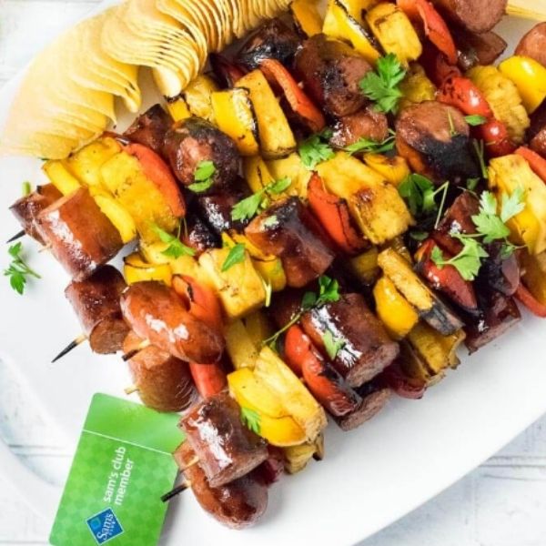 Grilled Kielbasa Kabobs