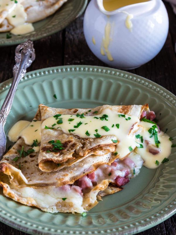 Ham and Cheese Savory Crepes