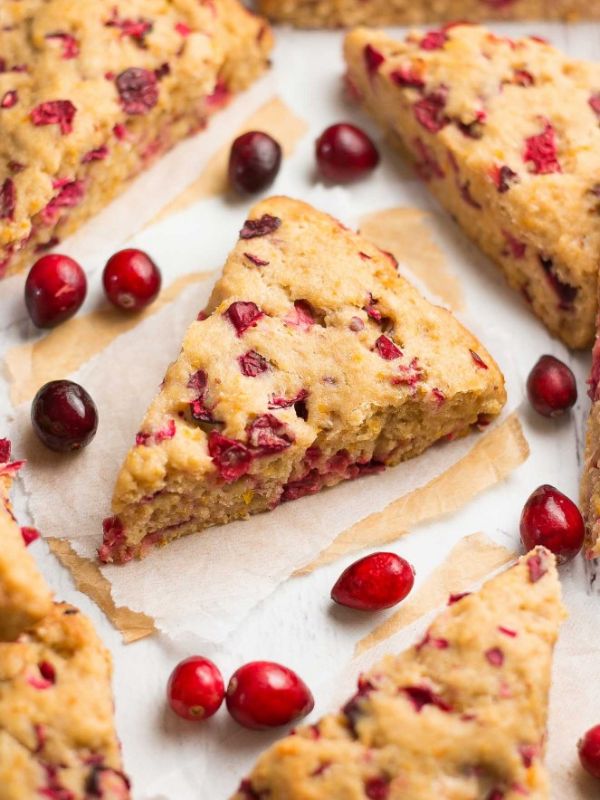 Healthy Cranberry Orange Scones