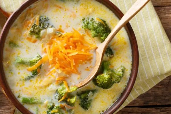 Keto Broccoli Cheese Slow Cooker Soup