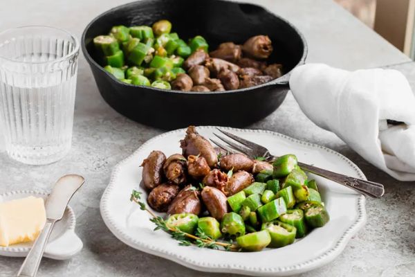 Keto Butter Fried Chicken Hearts