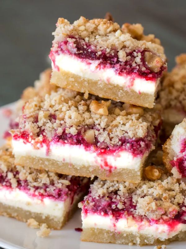 Keto Cranberry Cheesecake Bars