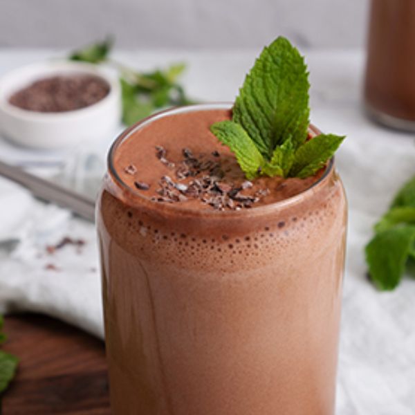 Keto Mint Chocolate Chip Protein Shake