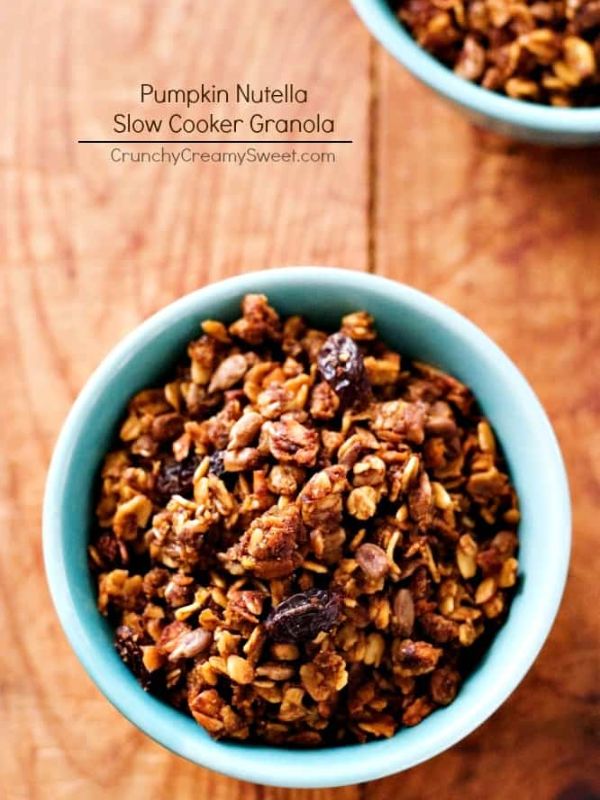 Nutella Pumpkin Slow Cooker Granola