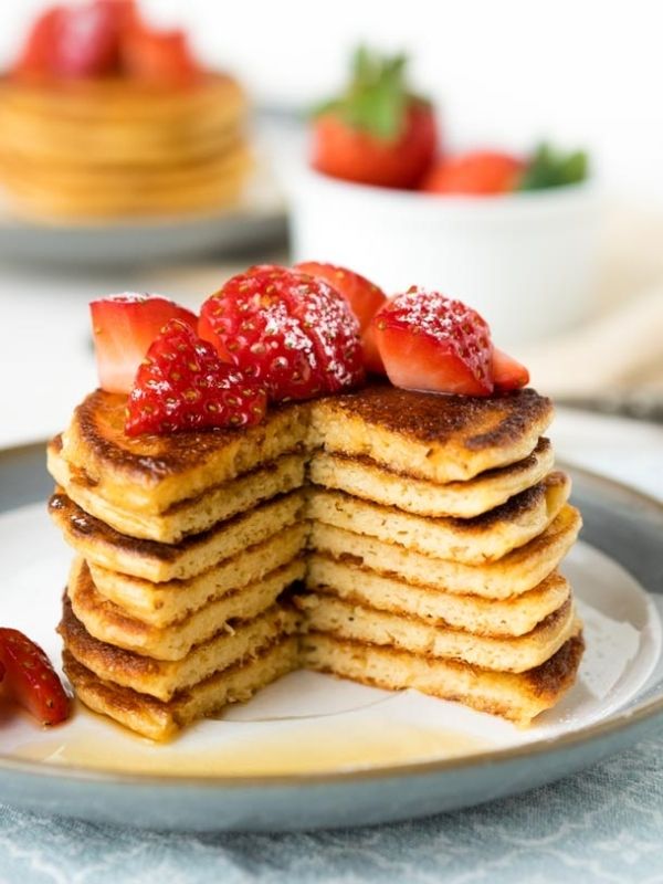 Oatmeal Cottage Cheese Pancakes