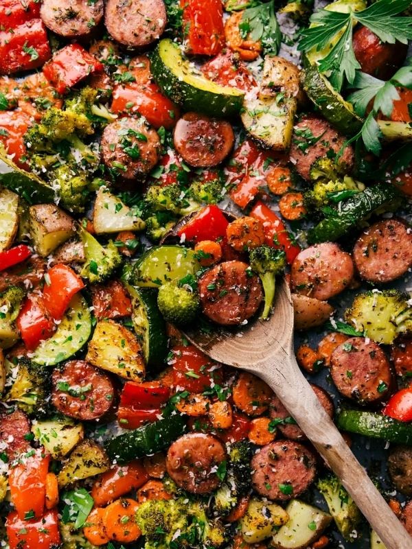 One Pan Italian Sausage and Veggies