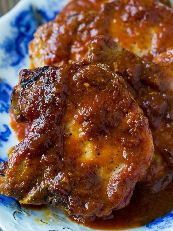 Oven Barbecued Pork Chops