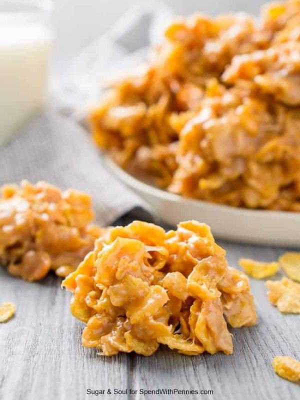 Peanut Butter Cornflake Cookies